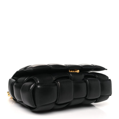 Bottega Veneta Lambskin Maxi Intreccio Padded Chain Cassette Crossbody Bag Black 4 of 9
