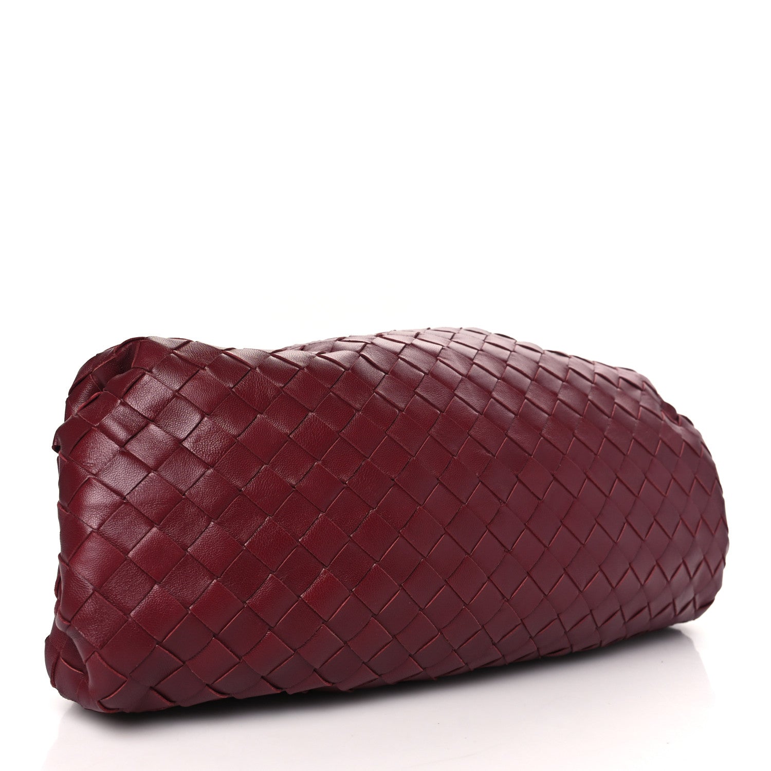Bottega Veneta Nappa Maxi Intrecciato The Pouch Oversized Clutch Bordeaux 4 of 9