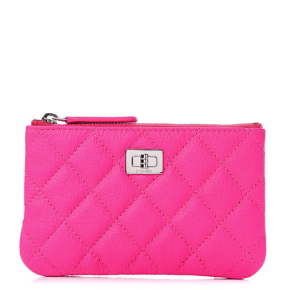 Chanel Goatskin Quilted Small Reissue Cosmetic Case Pink 1 of 8