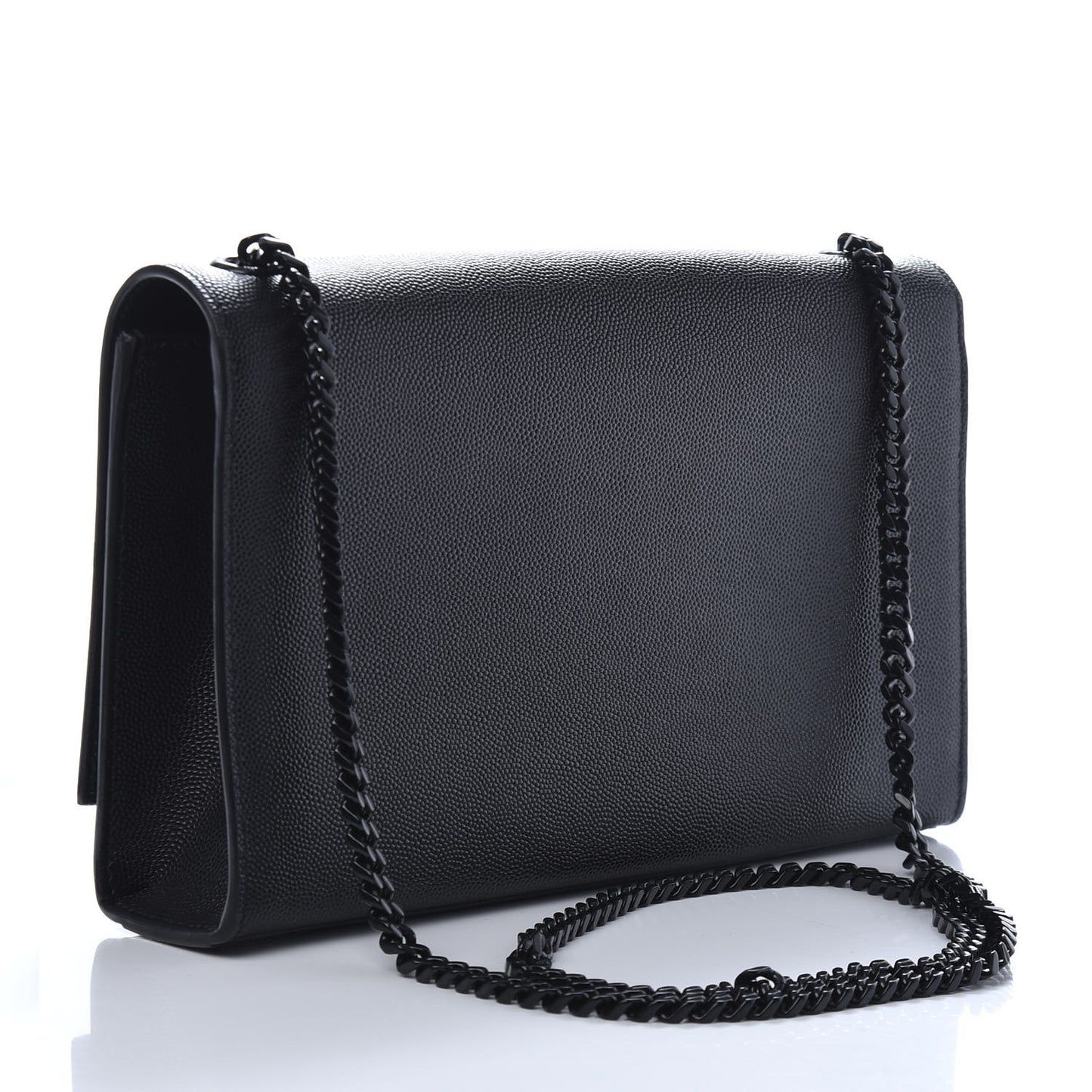 Grain De Poudre Medium Classic Monogram Kate Satchel Black