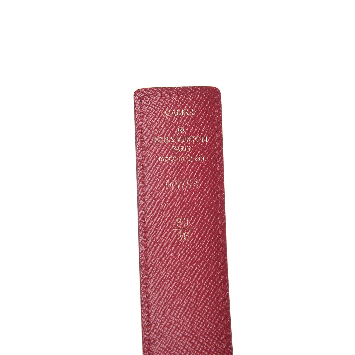 Rainbow Monogram 30mm LV Initiales Reversible Belt 90 36 Fuchsia