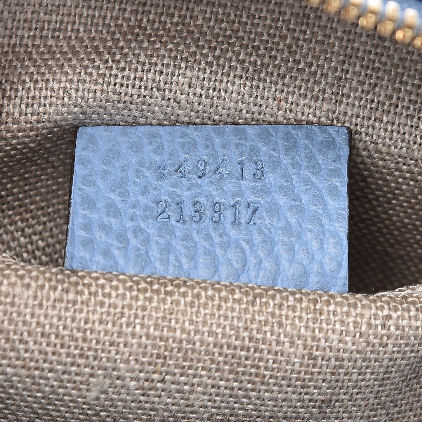 Monogram Mini Bree Messenger Bag Beige Mineral Blue