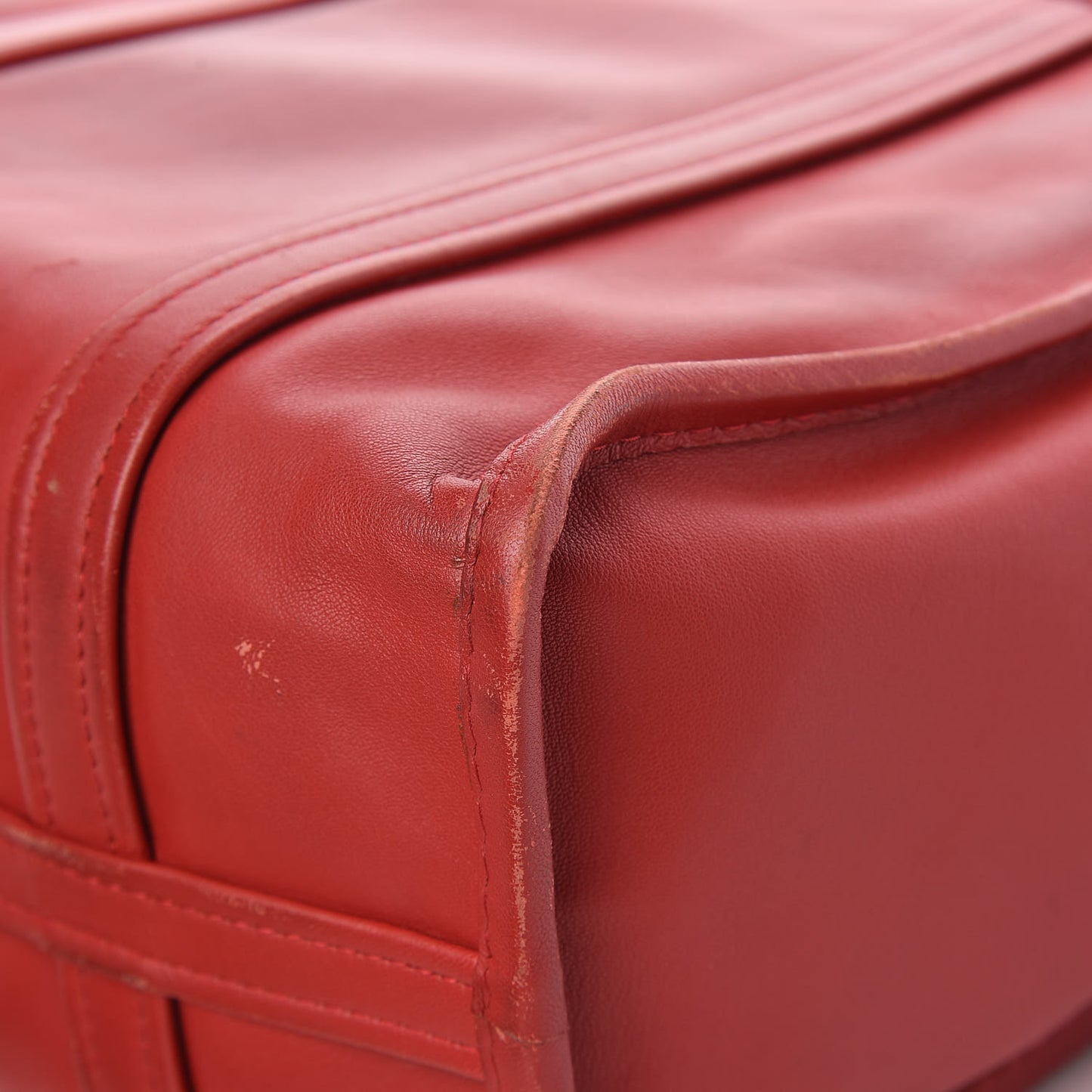Agneau Small Bazar Shopper Tote Rouge Groseille
