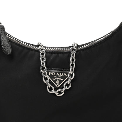Prada Nylon Re-Edition 2005 Shoulder Bag Black 9 of 11