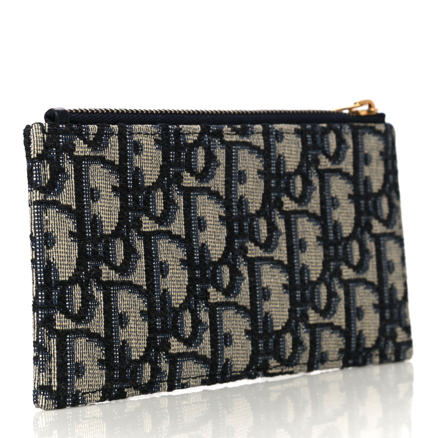 Oblique Saddle Chain Long Wallet Blue