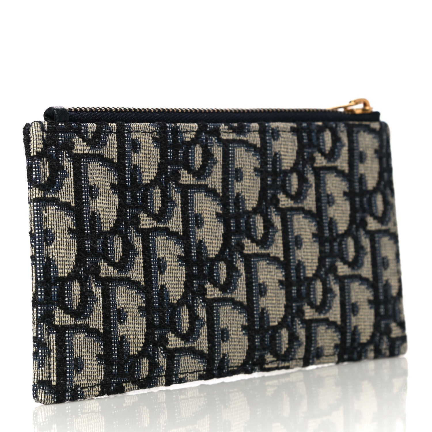 Christian Dior Oblique Saddle Chain Long Wallet Blue 6 of 18