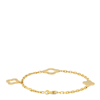 Van Cleef & Arpels 18K Yellow Gold 3 Motifs Byzantine Alhambra Bracelet 2 of 6