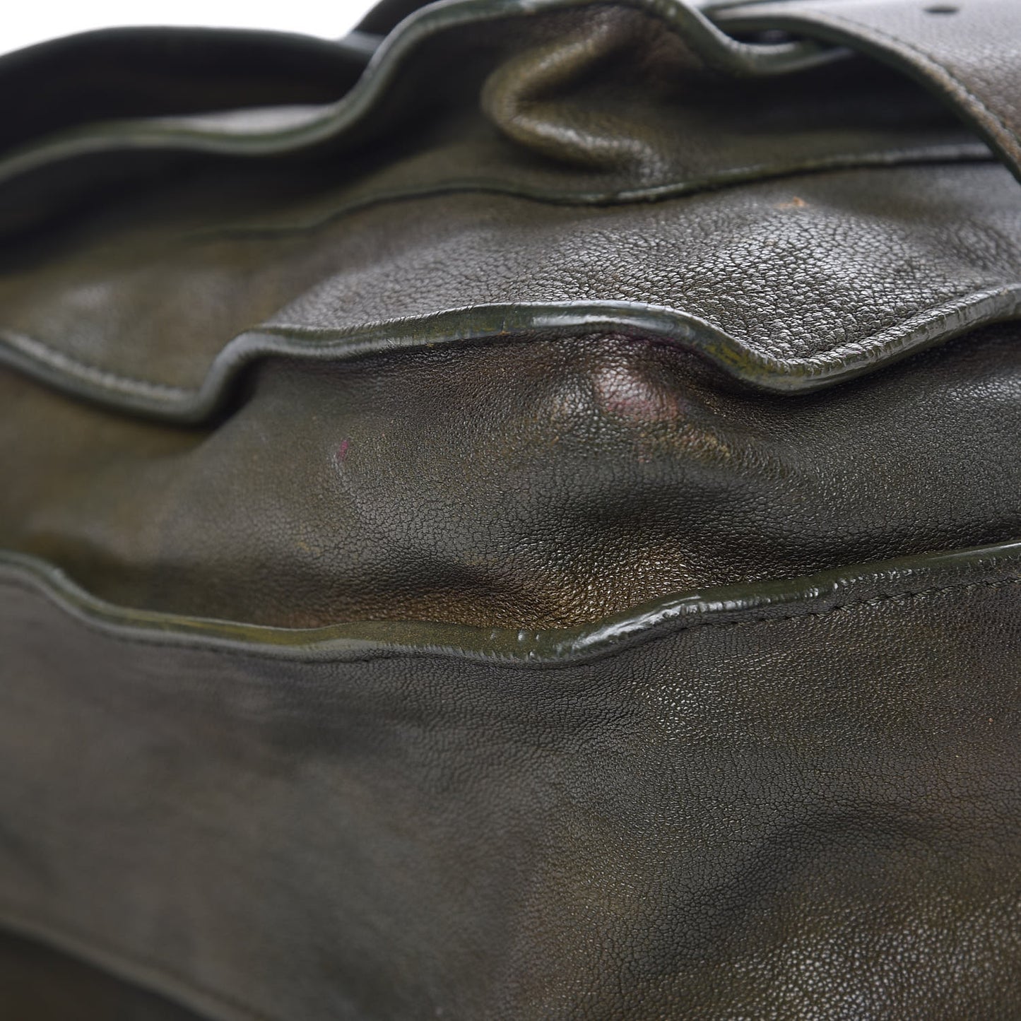 Lambskin Large PS1 Satchel Military