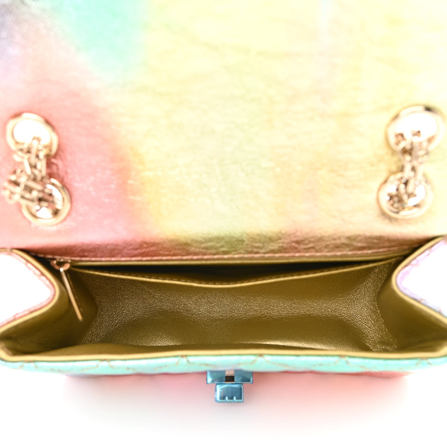 Chanel Metallic Goatskin Quilted Mini 2.55 Reissue Flap Multicolor 5 of 10