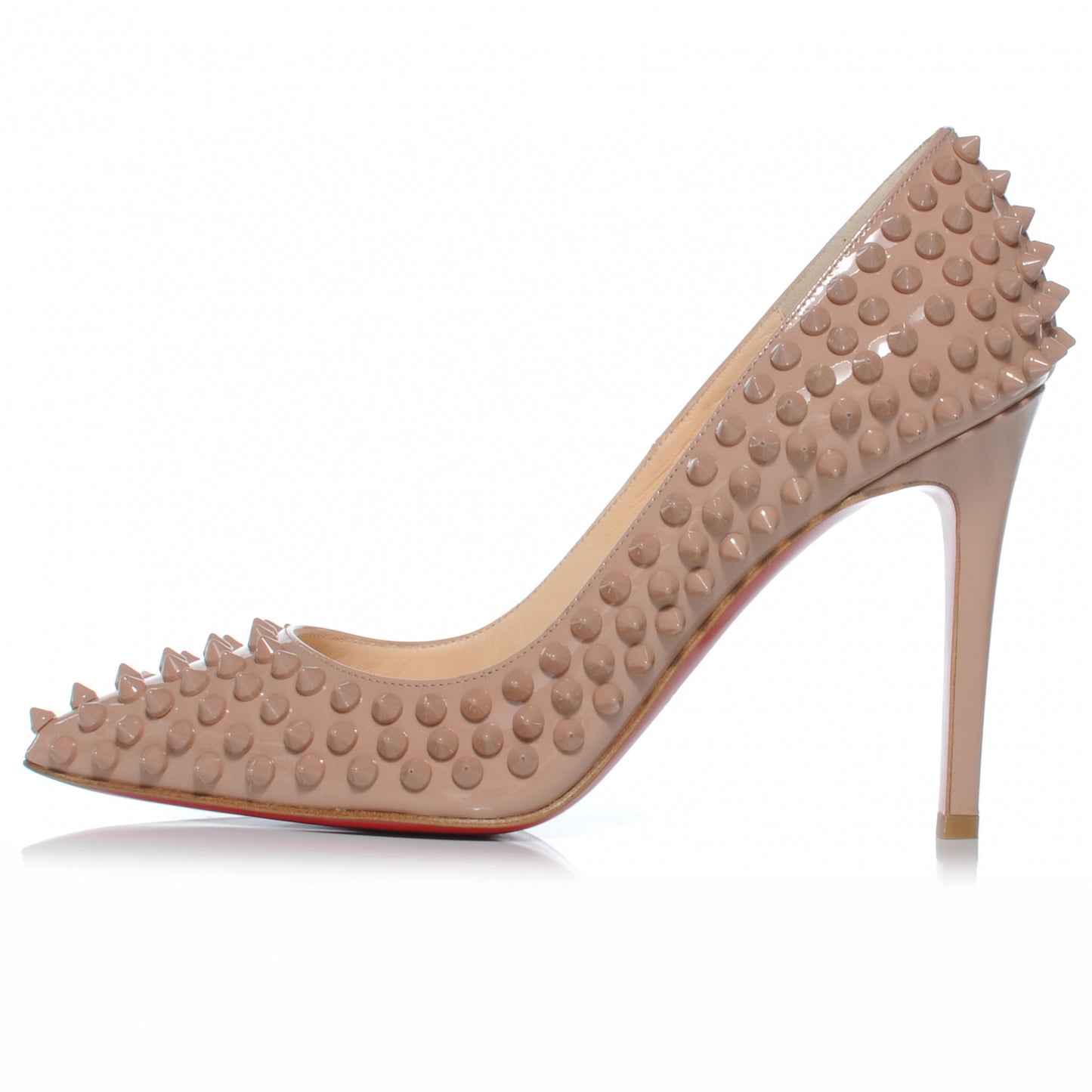 Patent Pigalle Spikes 100 Pumps 36.5 Nude