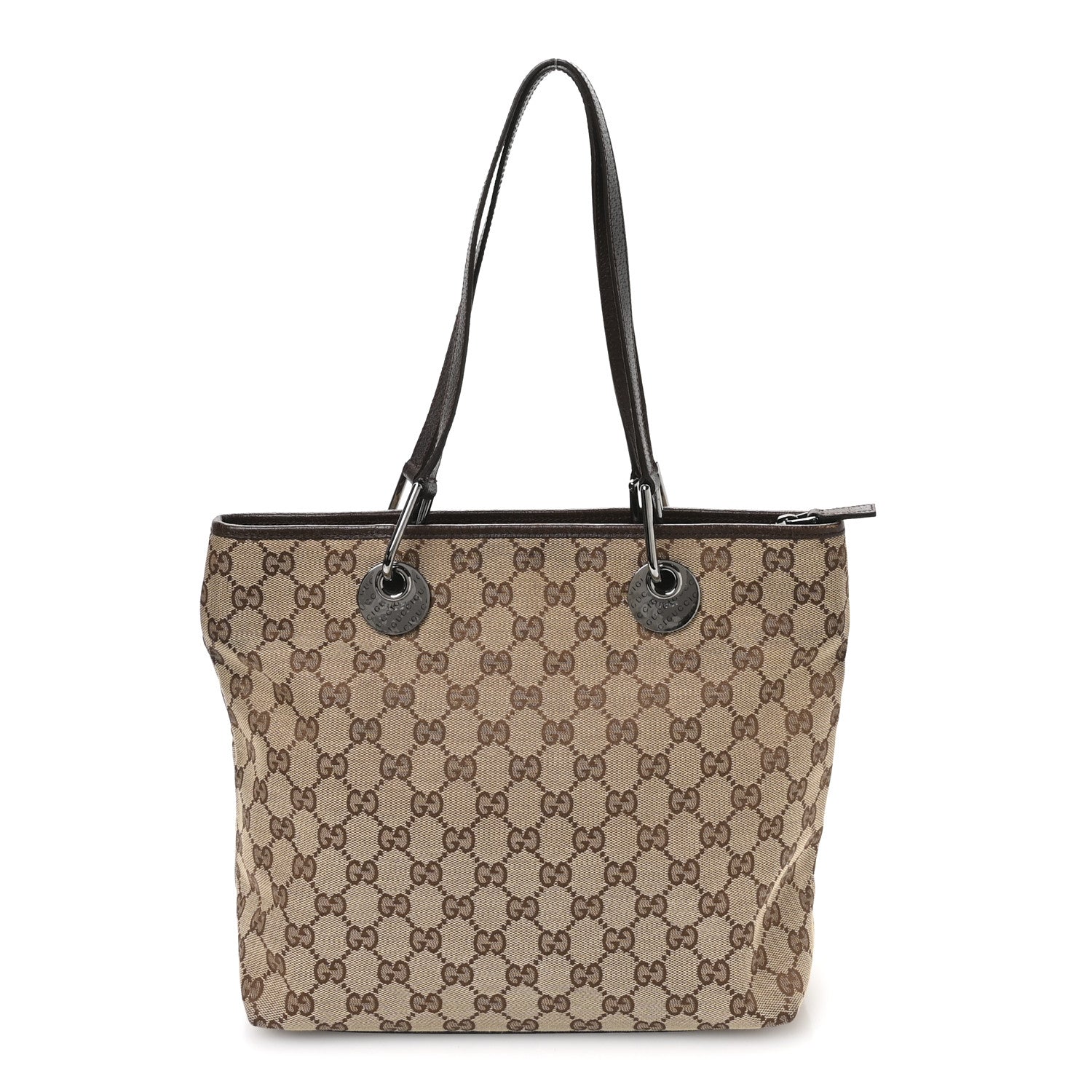 Gucci Monogram Eclipse Tote Brown 1 of 10