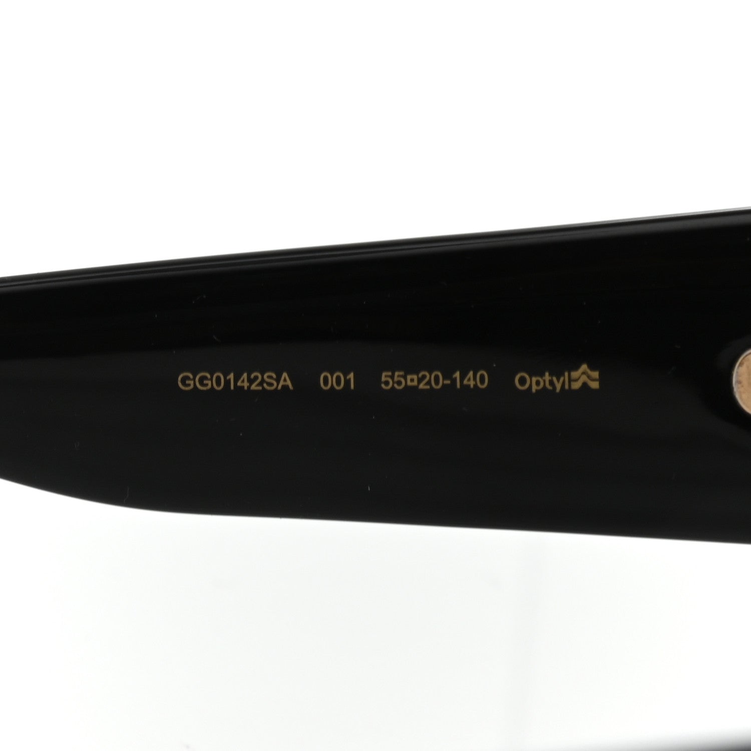 Gucci Acetate Square Frame Sunglasses GG0142SA Black 5 of 8