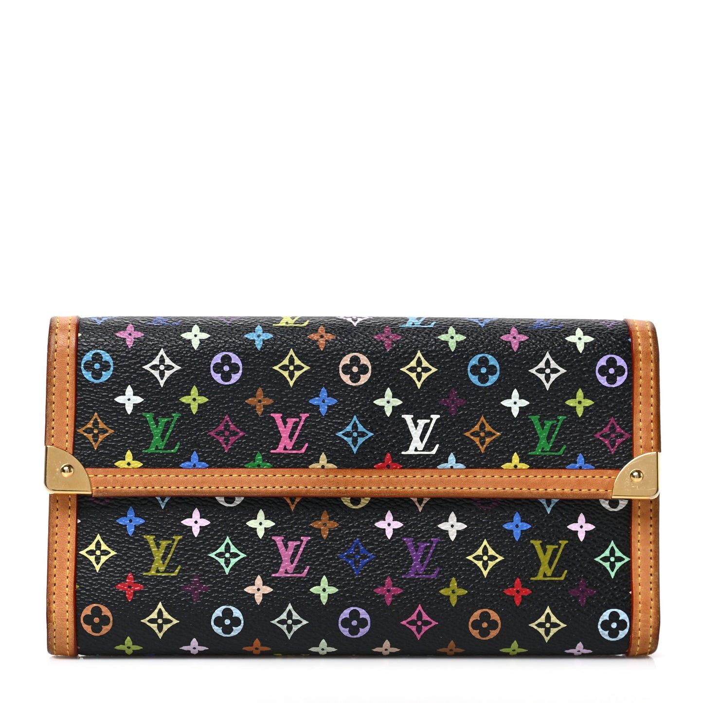 Monogram Multicolor Porte Tresor International Wallet Black