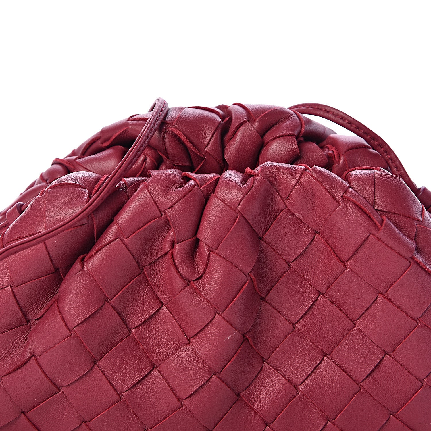 Bottega Veneta Nappa Intrecciato The Mini Pouch Amaranto 11 of 11
