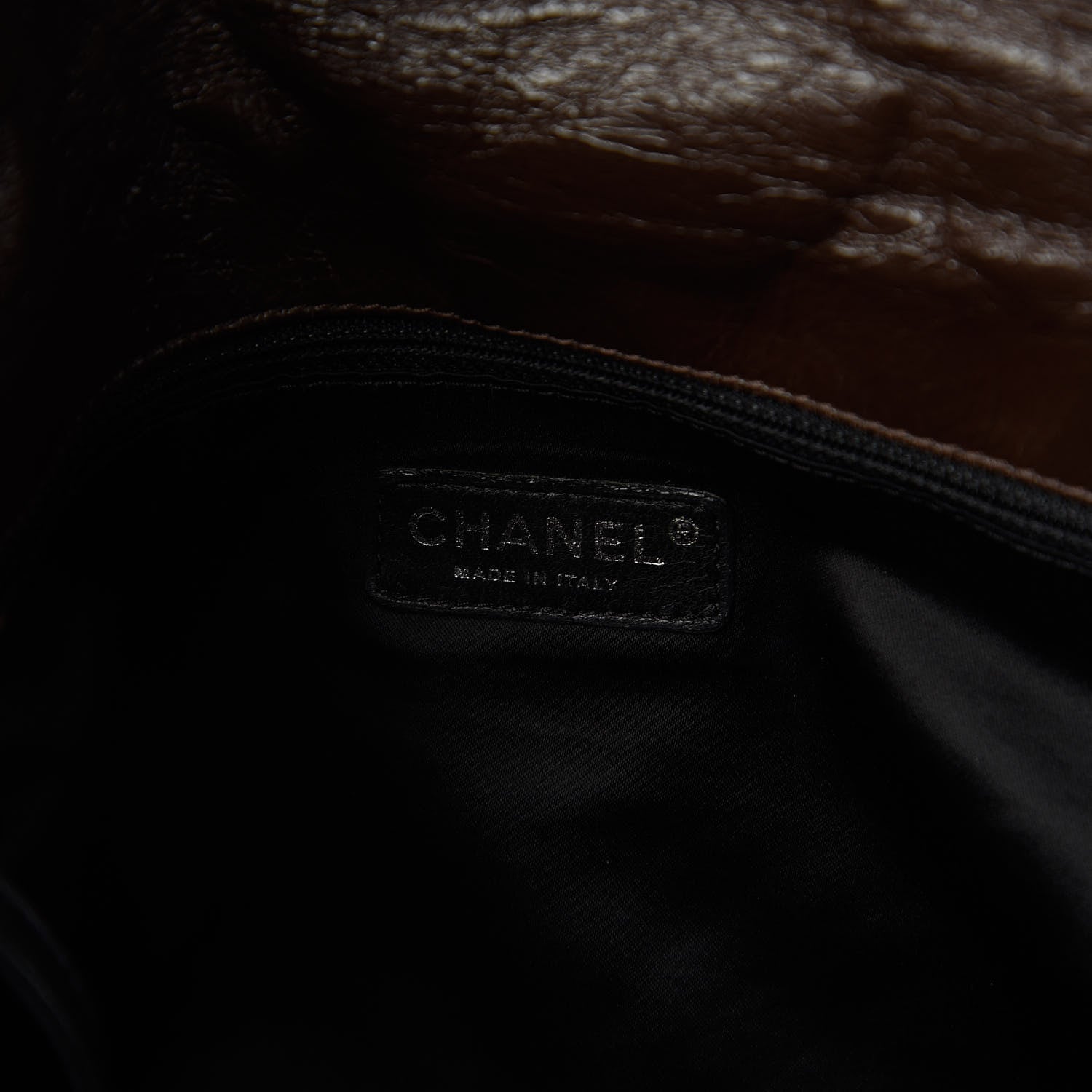Chanel Glazed Calfskin Twisted Maxi Flap Dark Brown 8 of 11