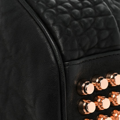 Alexander Wang Pebbled Lambskin Rockie Black Rose Gold Hardware 10 of 16