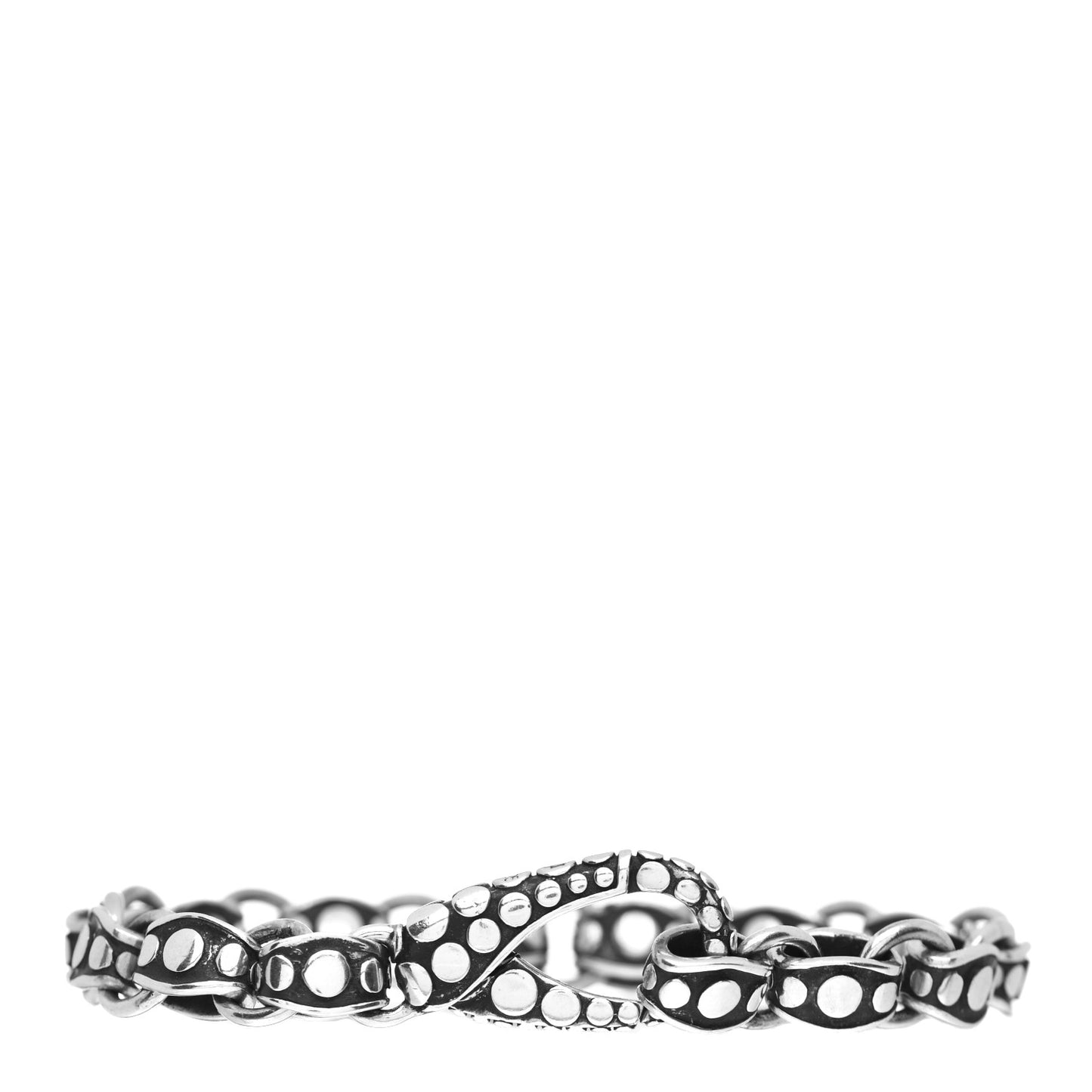 Sterling Silver Dot Link Bracelet