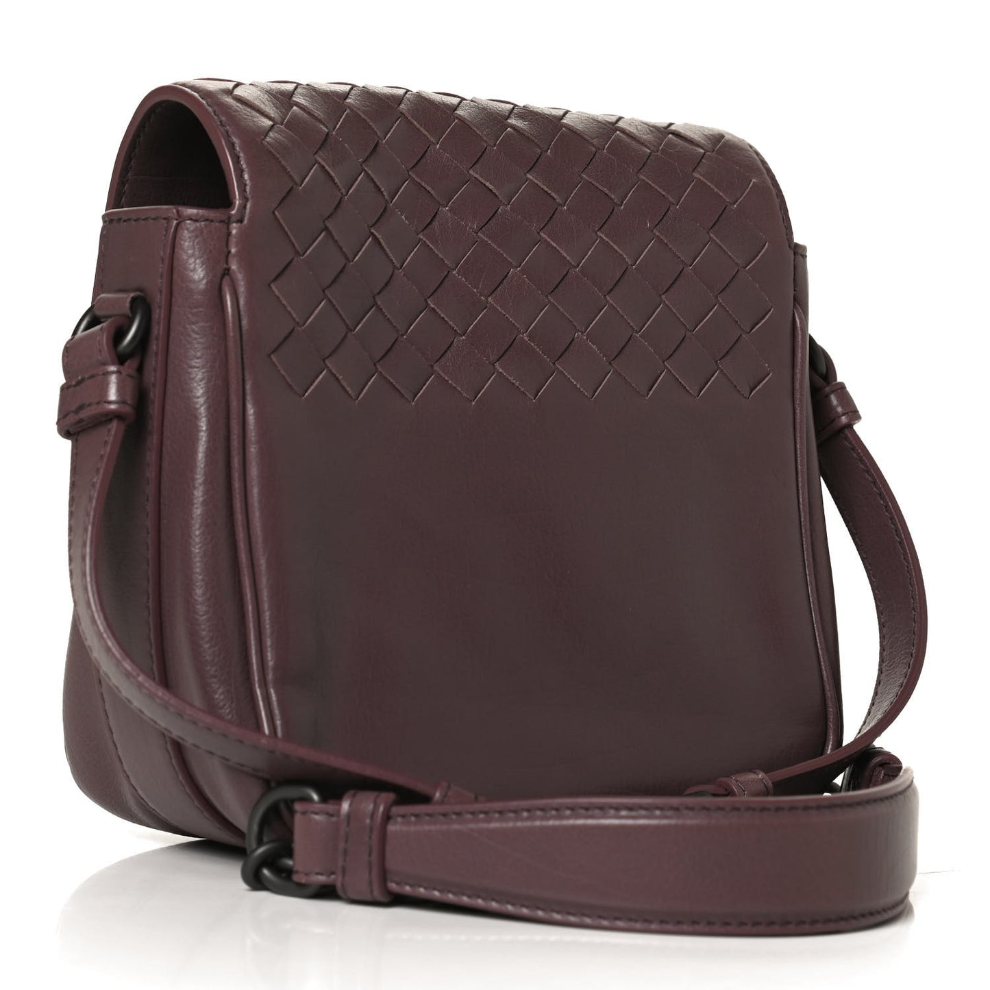Nappa Intrecciato Mini Saddle Crossbody
