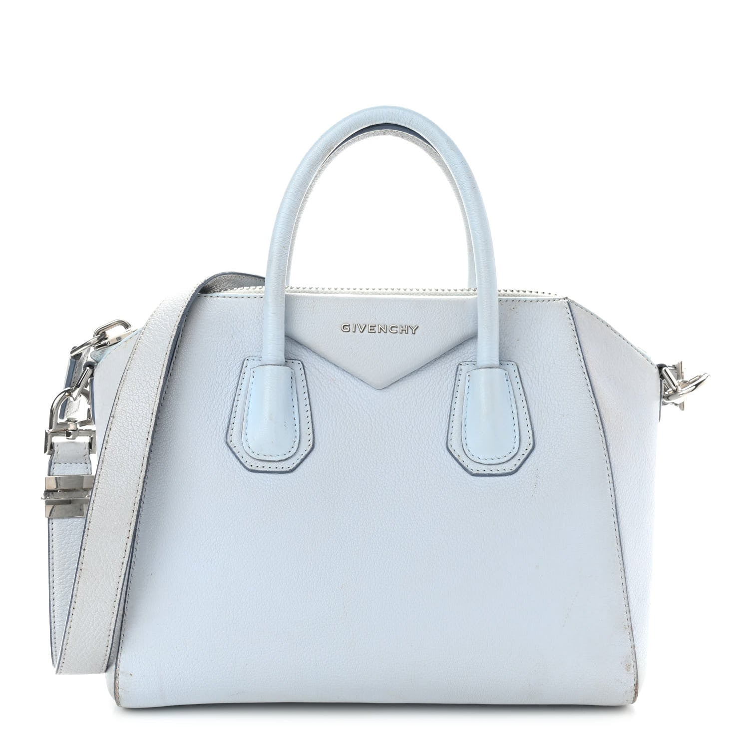 Givenchy Sugar Goatskin Small Antigona Pale Blue 1 of 17