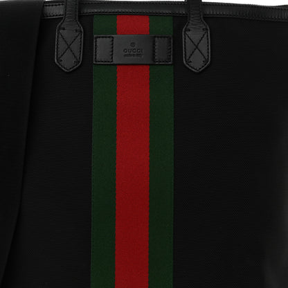 Gucci Techno Canvas Web Vertical Tote Black 8 of 10