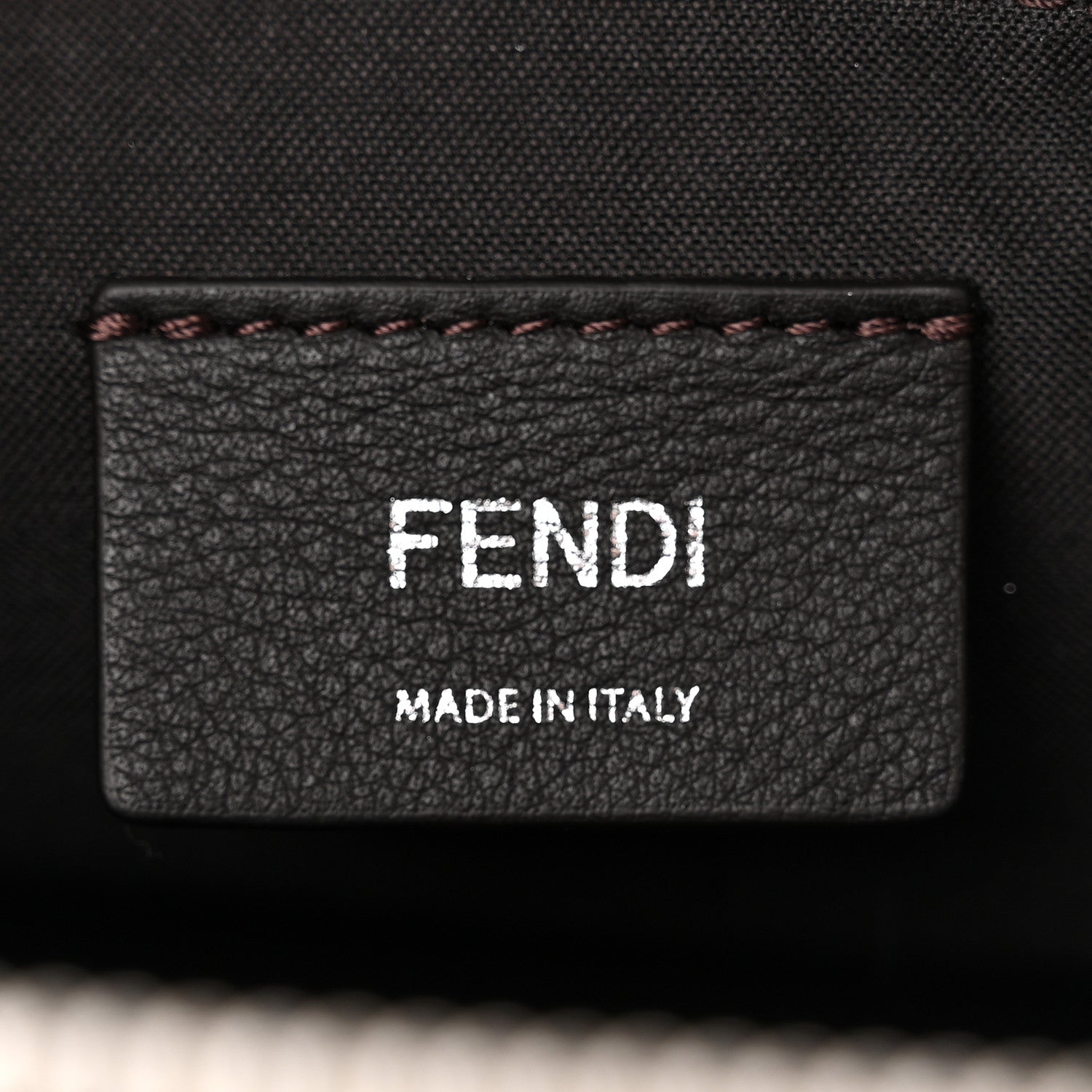 Fendi Vitello King Logo Embossed Medium By The Way Boston Bag White Ice 8 of 12