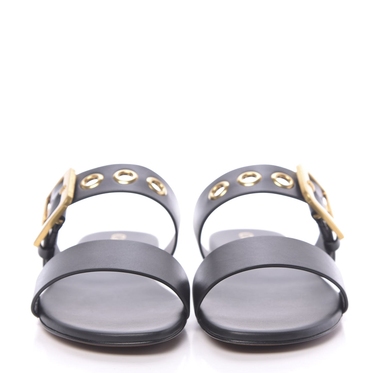 Calfskin D-Dior Slide Sandals 36 Black