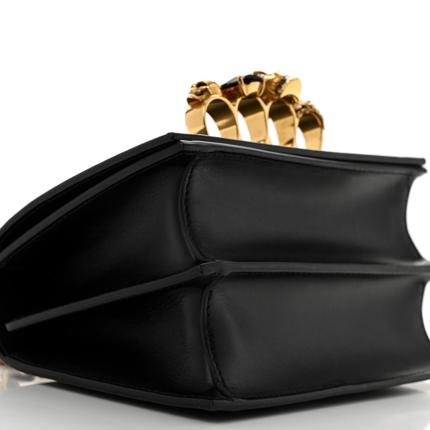 Calfskin Knuckle Crossbody Black