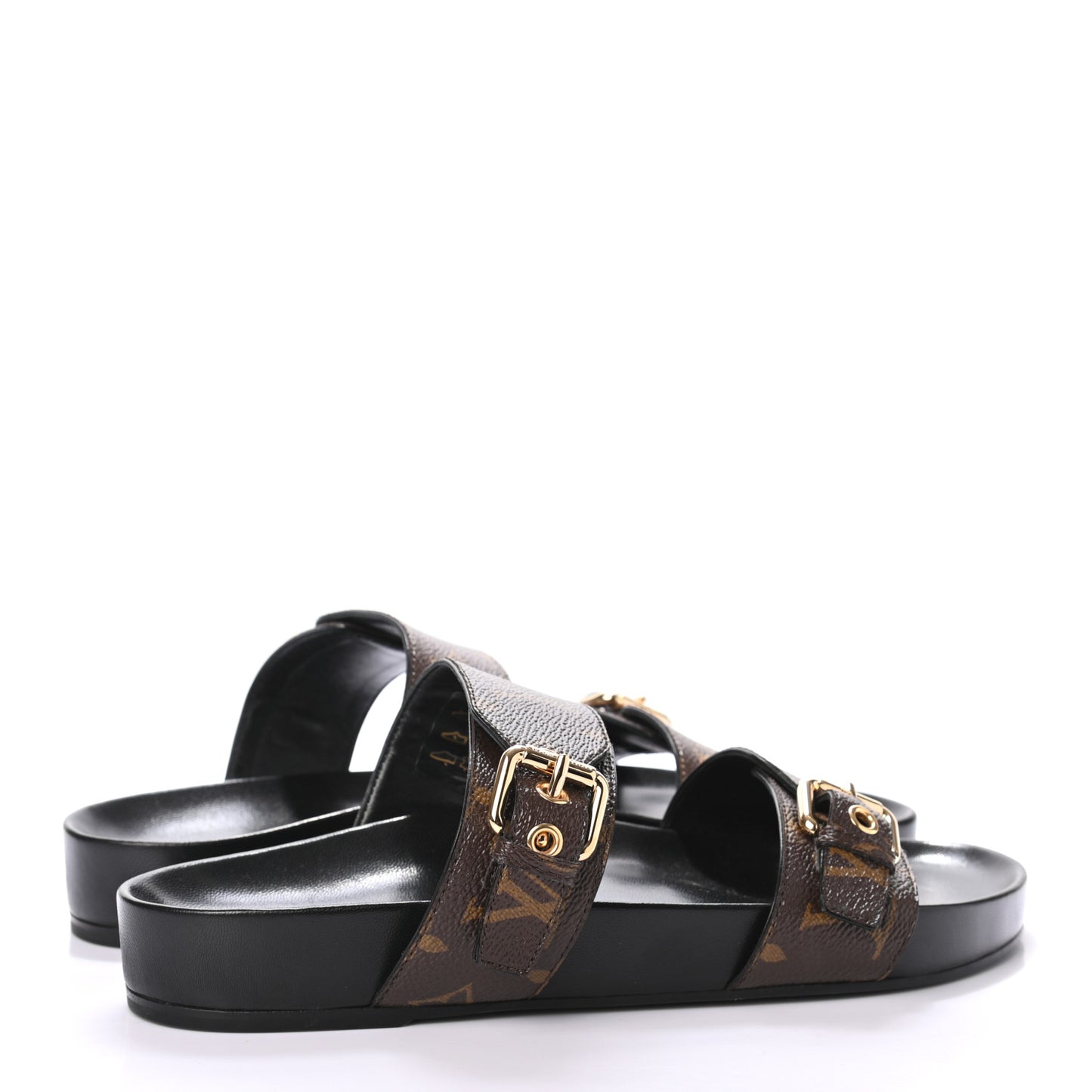 Monogram Bom Dia Mule Sandals 39 Black