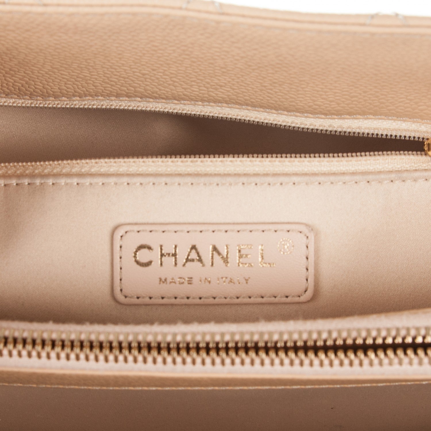 Chanel Caviar Quilted Grand Shopping Tote GST Beige Clair 7 of 8