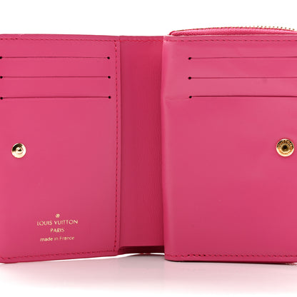 Louis Vuitton Calfskin Nanogram Embossed Lou Wallet Rose 5 of 10