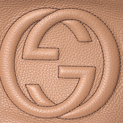 Gucci Pebbled Calfskin Small Soho Disco Bag Camelia 9 of 18