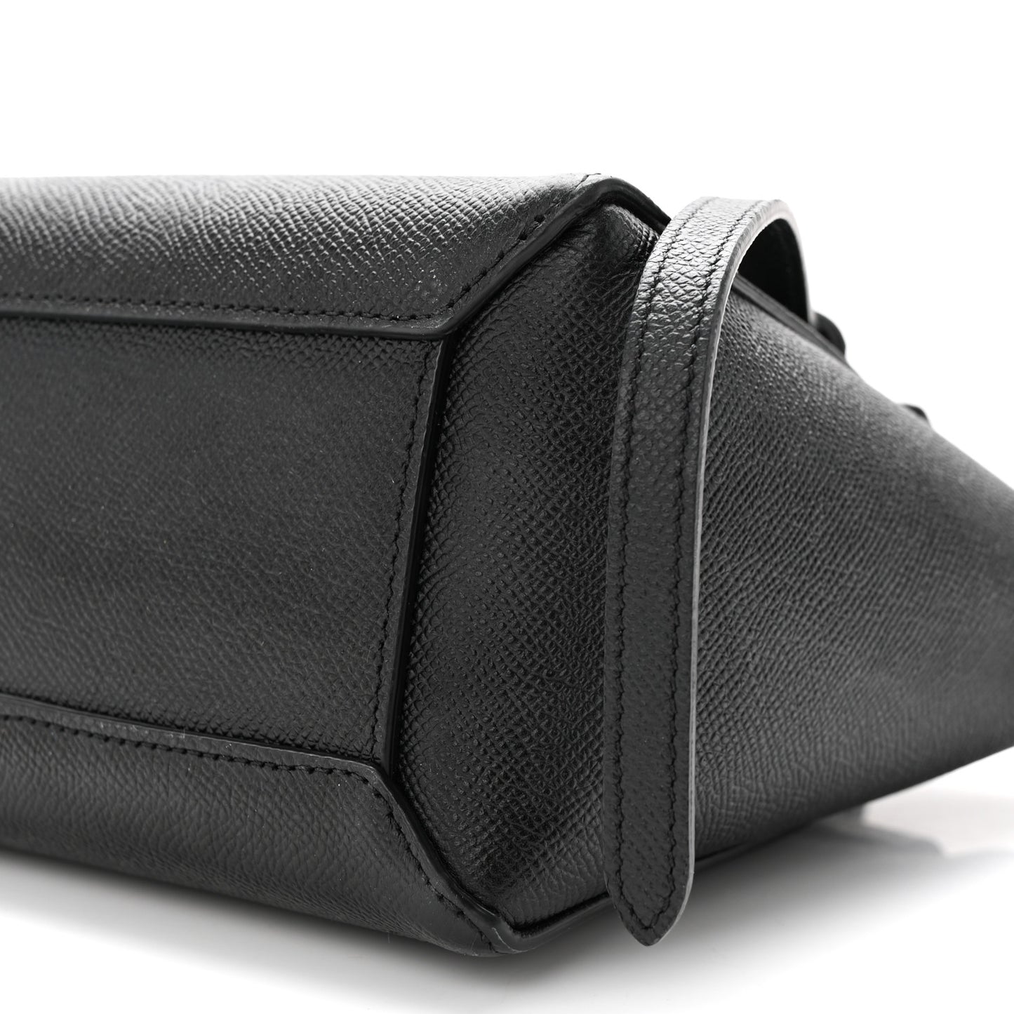 Grained Calfskin Nano Belt Bag Black