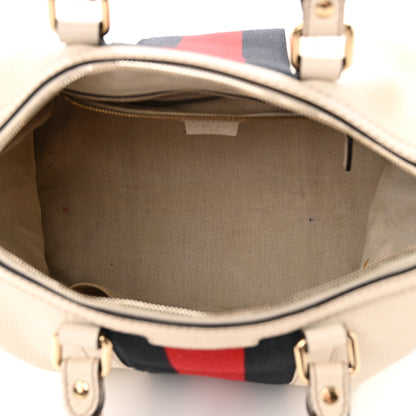 Gucci Calfskin Vintage Web Medium Boston White 5 of 23