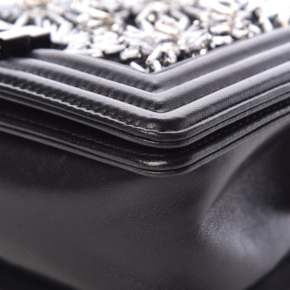 Chanel Lambskin Satin LED Metal Small Boy Flap Black 14 of 18