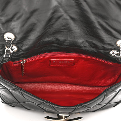 Chanel Lambskin Quilted Giant CC Flap Shoulder Bag Black 4 of 10