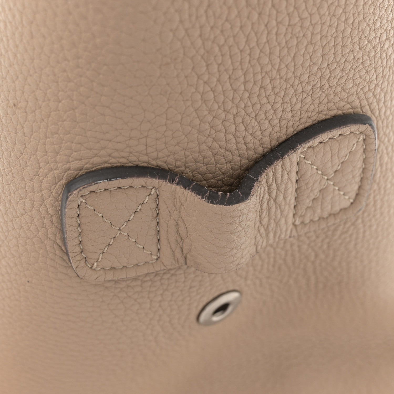 Celine Drummed Calfskin Mini Luggage Dune 14 of 17