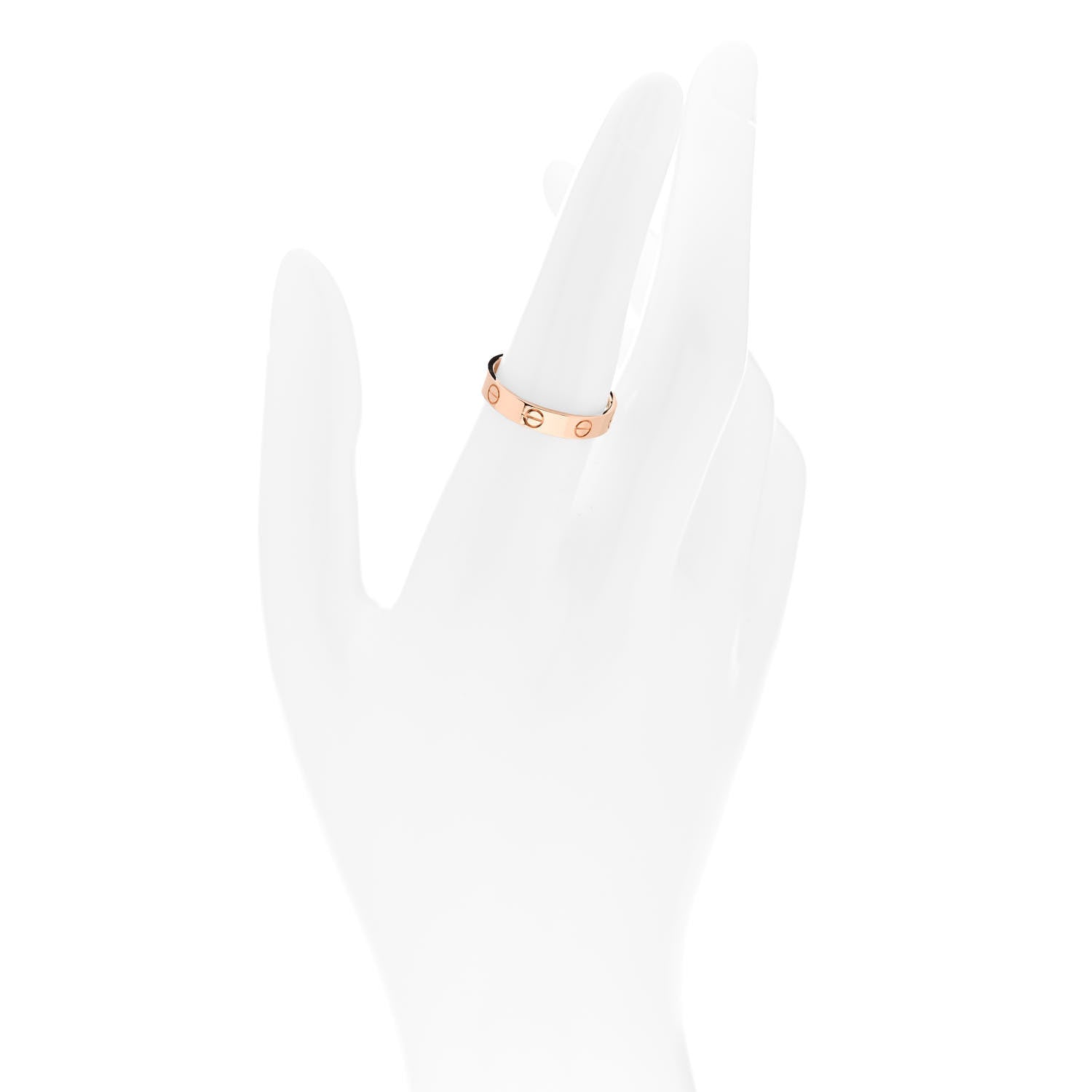 Cartier 18K Pink Gold 3.5mm LOVE Wedding Band Ring 54 6.75 2 of 5