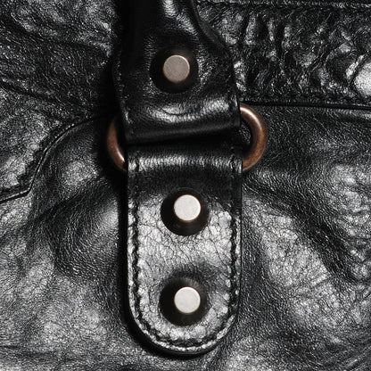 Balenciaga Agneau Classic Hardware Square Tote Black 10 of 13