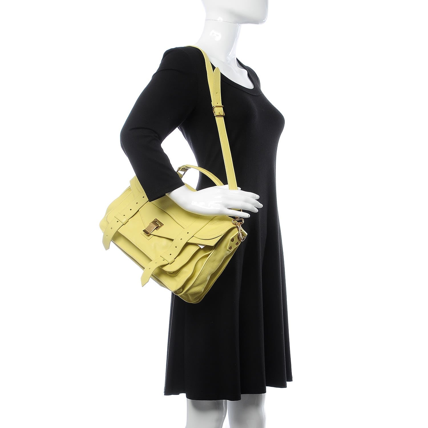 Proenza Schouler Lambskin Medium PS1 Satchel Sunshine 3 of 11