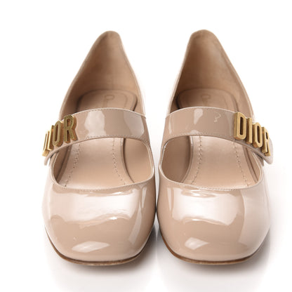 Christian Dior Patent Baby-D Ballet Pumps 38.5 Nude 2 of 12