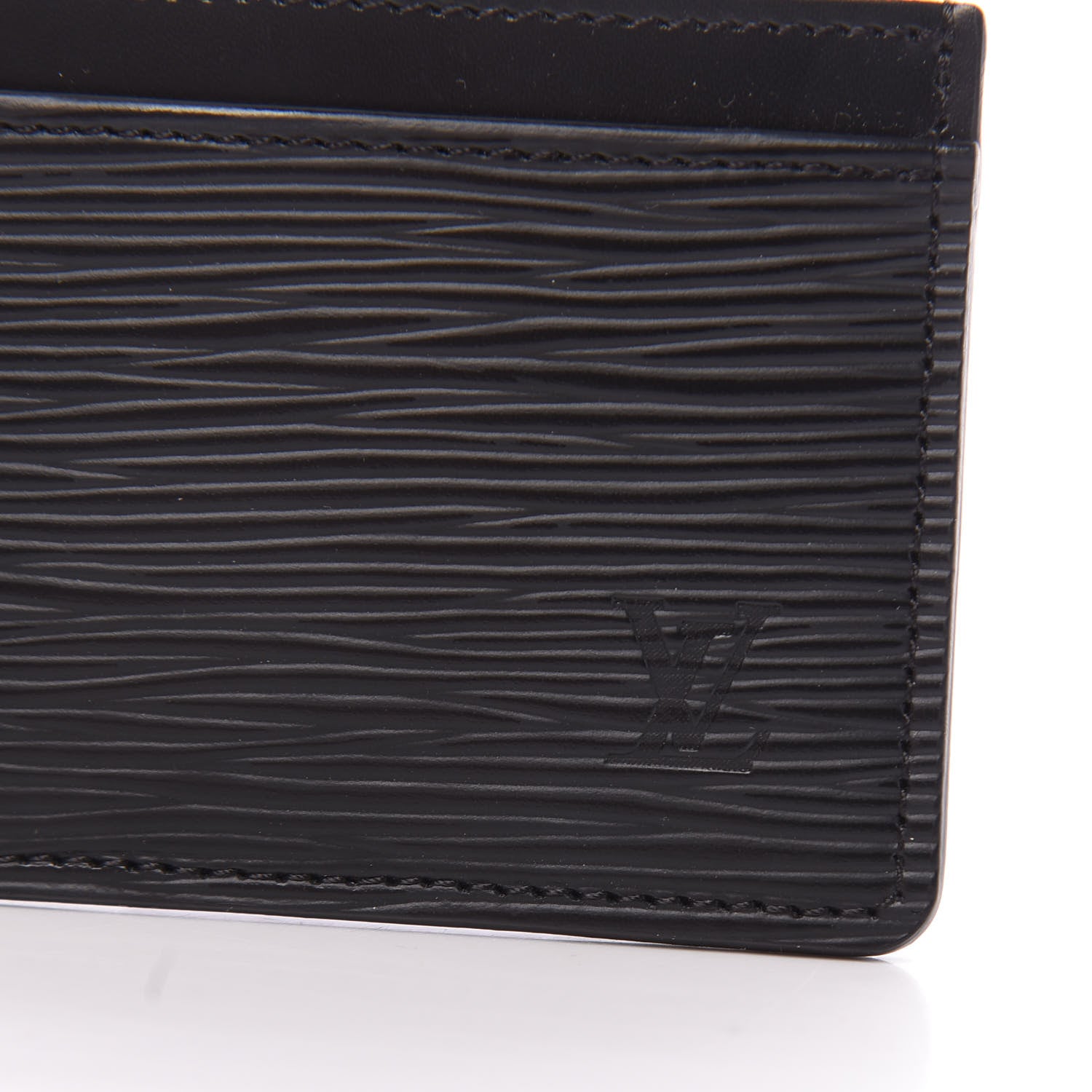Louis Vuitton Epi Card Holder Black 9 of 10