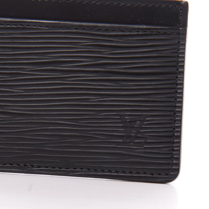 Louis Vuitton Epi Card Holder Black 9 of 10