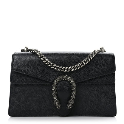 Gucci Pebbled Calfskin Small Dionysus Shoulder Bag Black 1 of 10