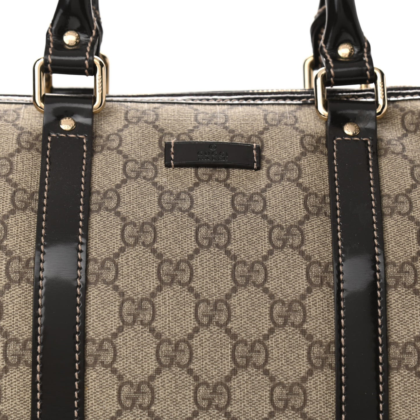 GG Plus Monogram Medium Joy Boston Dark Brown
