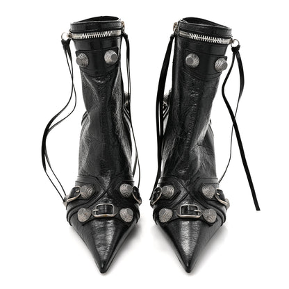 Balenciaga Agneau Arena Cagole 90mm Ankle Boots 37 Black 3 of 9