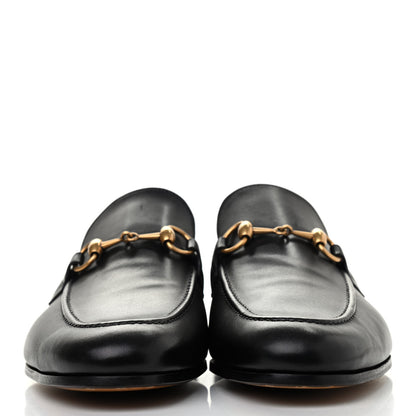 Gucci Calfskin Horsebit Mens Jordaan Loafers 7.5 Black 2 of 4