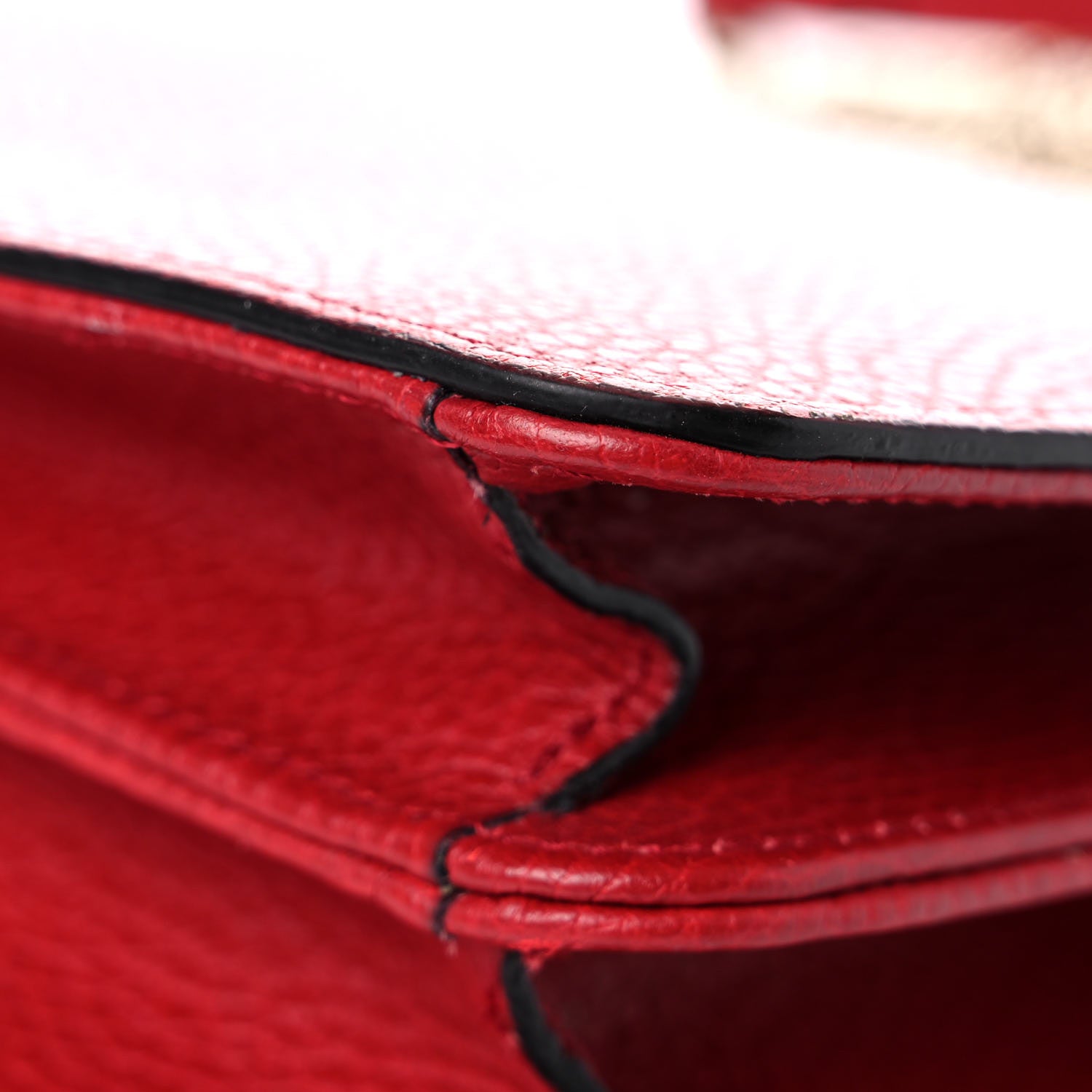 Gucci Dollar Calfskin Small Interlocking G Shoulder Bag Red 12 of 12