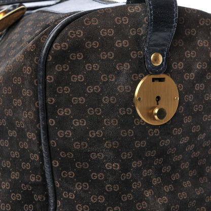Gucci Velvet Mini GG Monogram Boston Duffle Bag Blue 15 of 15
