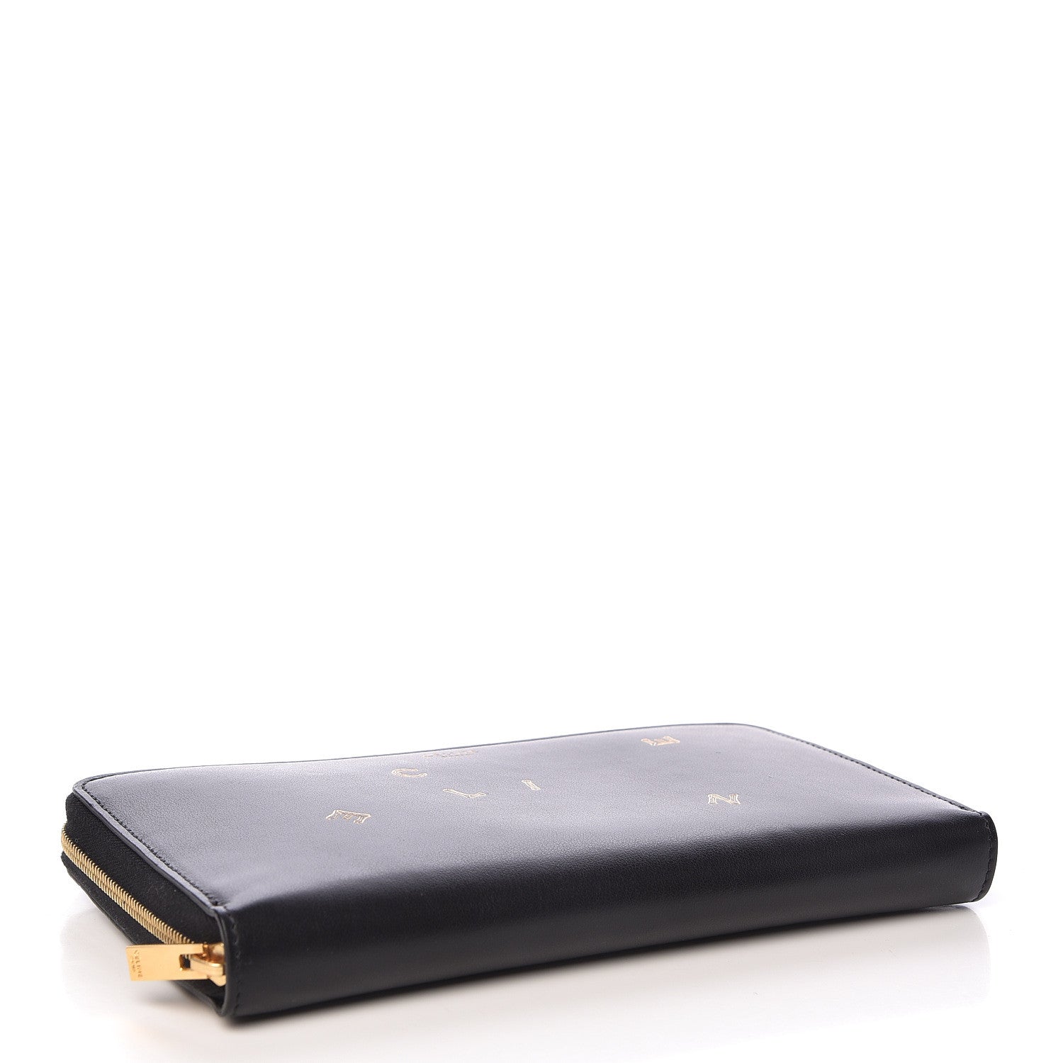Celine Smooth Calfskin Large Alphabet Zip Around Multifunction Wallet Black 4 of 7