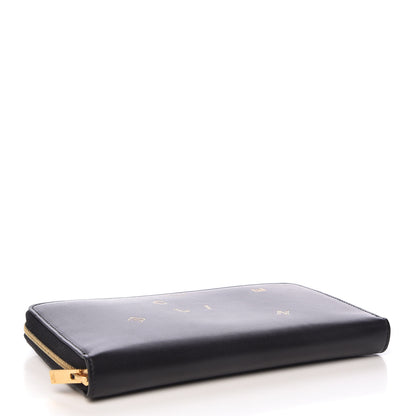 Celine Smooth Calfskin Large Alphabet Zip Around Multifunction Wallet Black 4 of 7